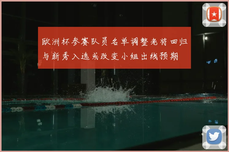 欧洲杯参赛队员名单调整老将回归与新秀入选或改变小组出线预期