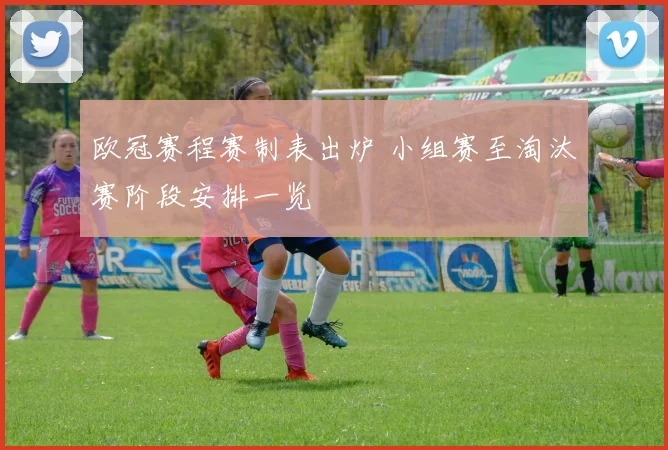 欧冠赛程赛制表出炉 小组赛至淘汰赛阶段安排一览