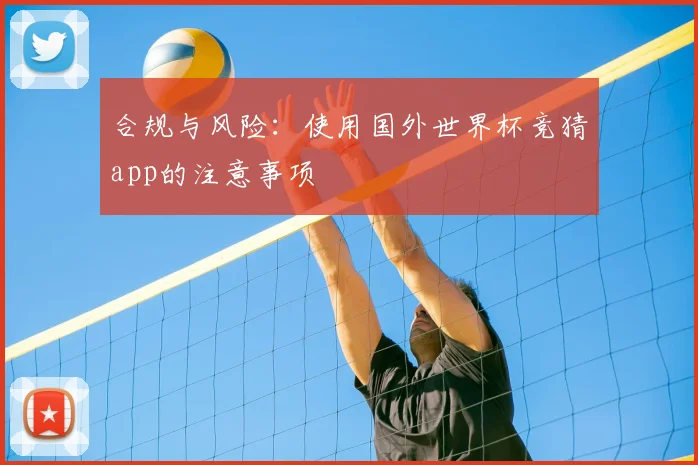 合规与风险:使用国外世界杯竞猜app的注意事项